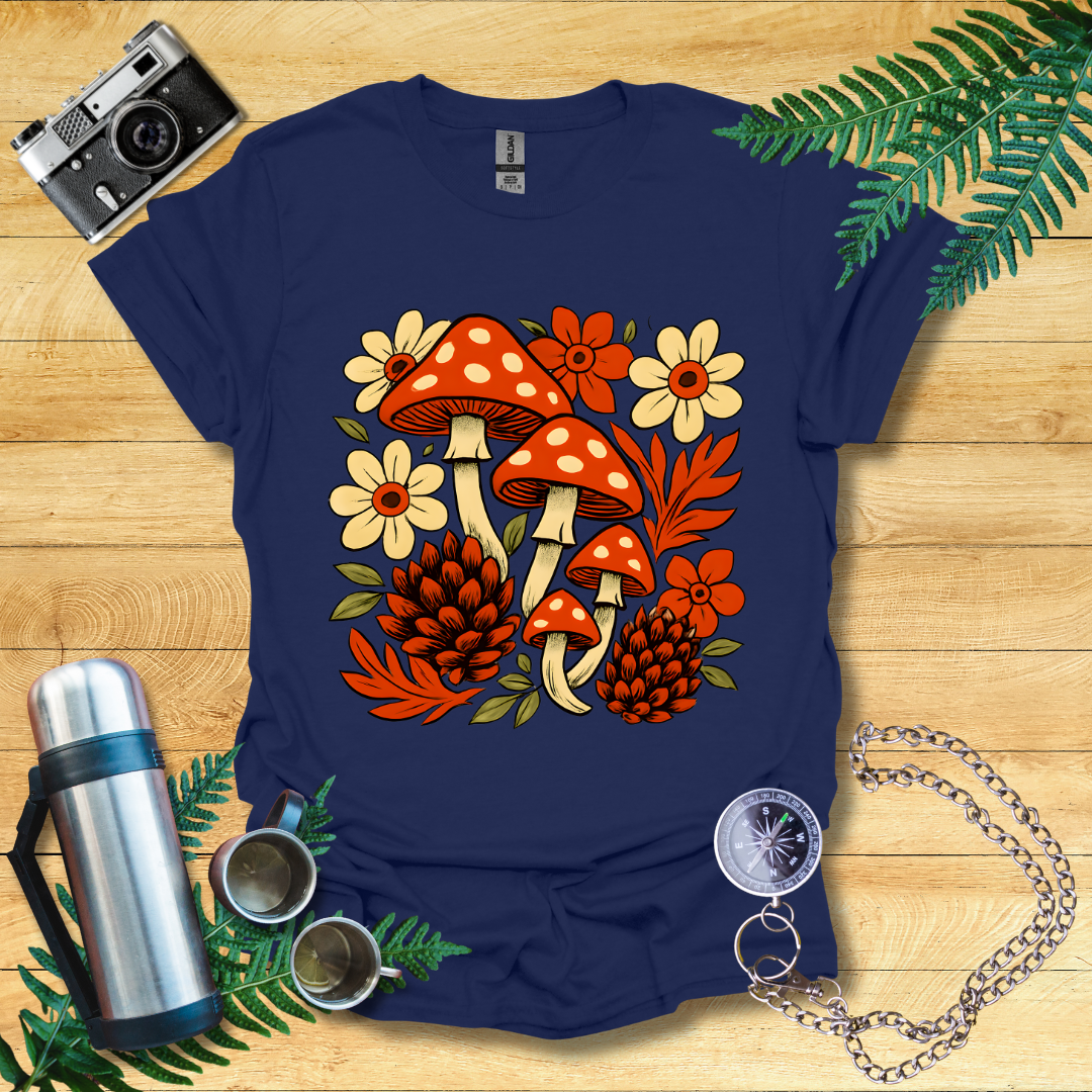 Mushrooms And Autumn Flora T-Shirt