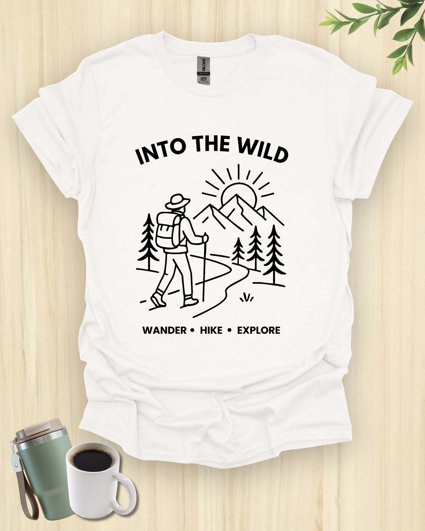 Into The Wild Minimalist Hiking T-Shirt
