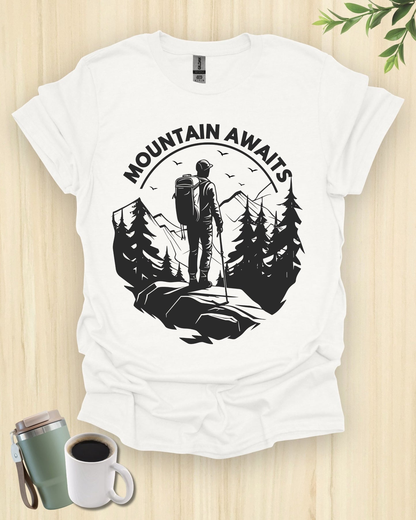 Mountain Awaits Hiking Adventure T-Shirt