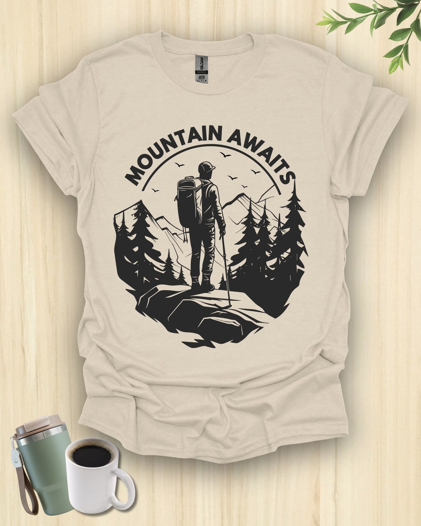 Mountain Awaits Hiking Adventure T-Shirt