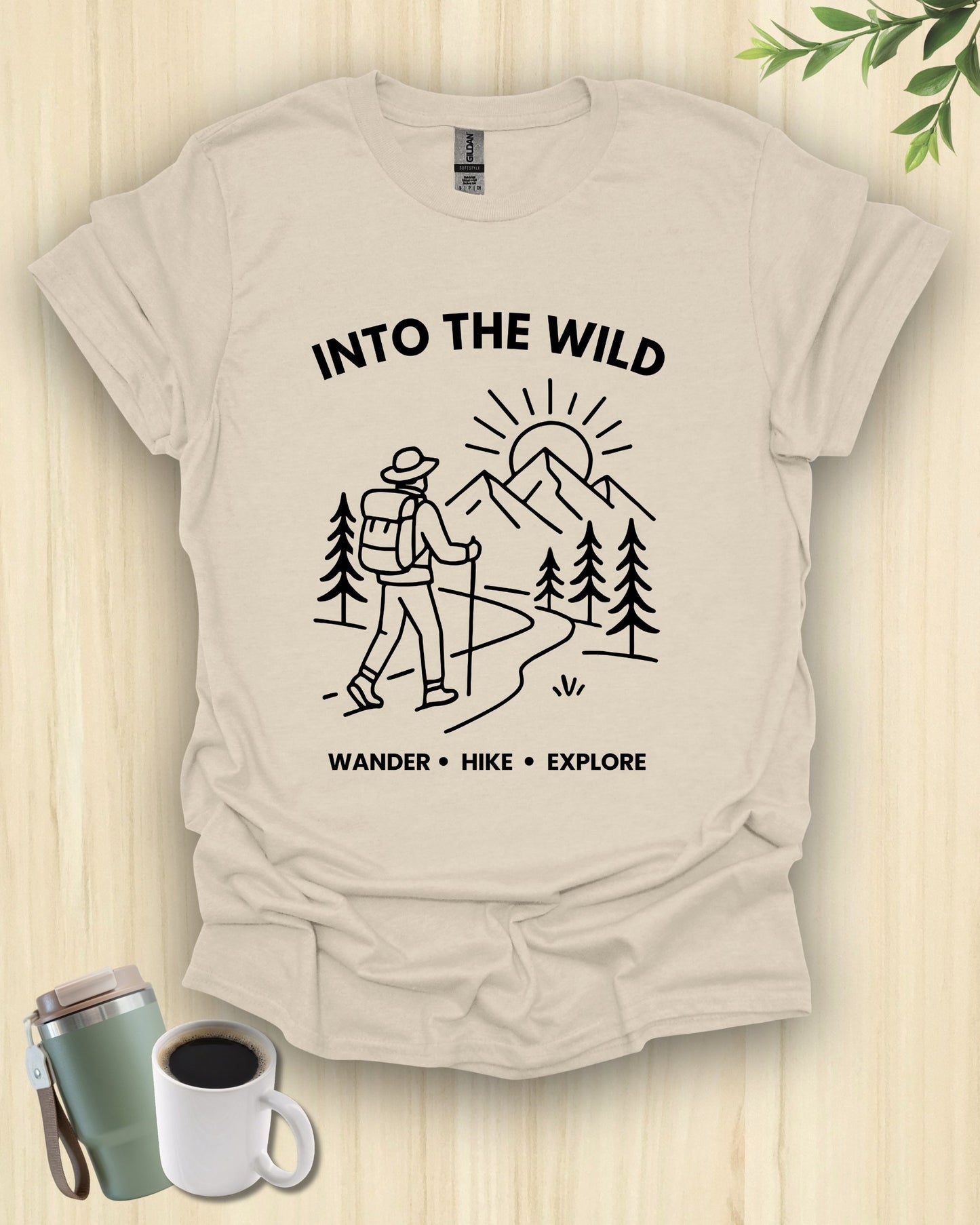 Into The Wild Minimalist Hiking T-Shirt