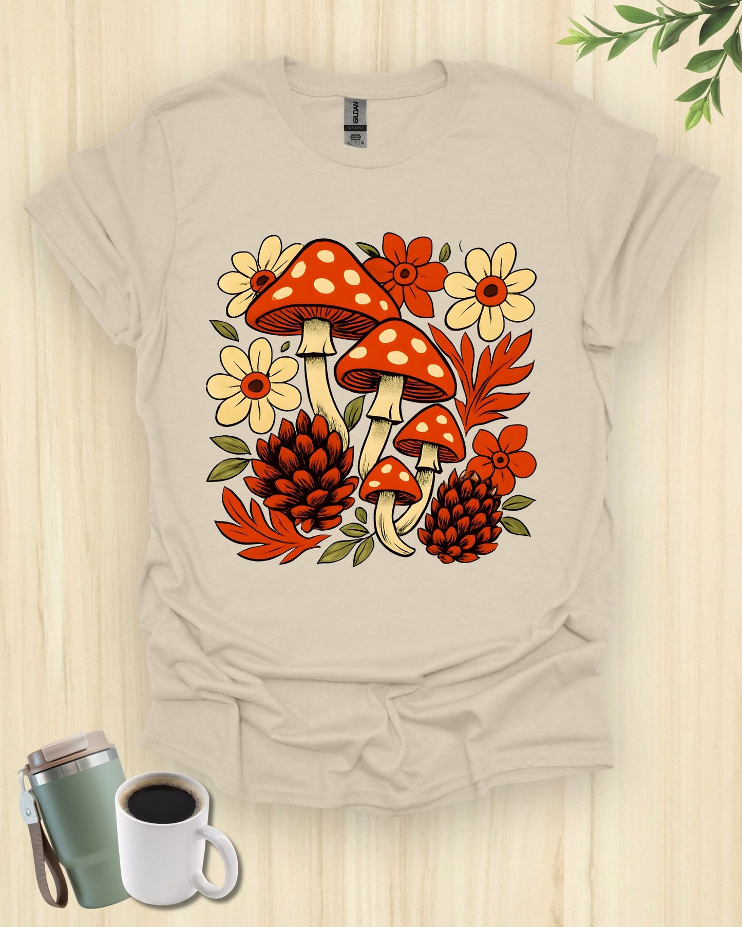 Mushrooms And Autumn Flora T-Shirt