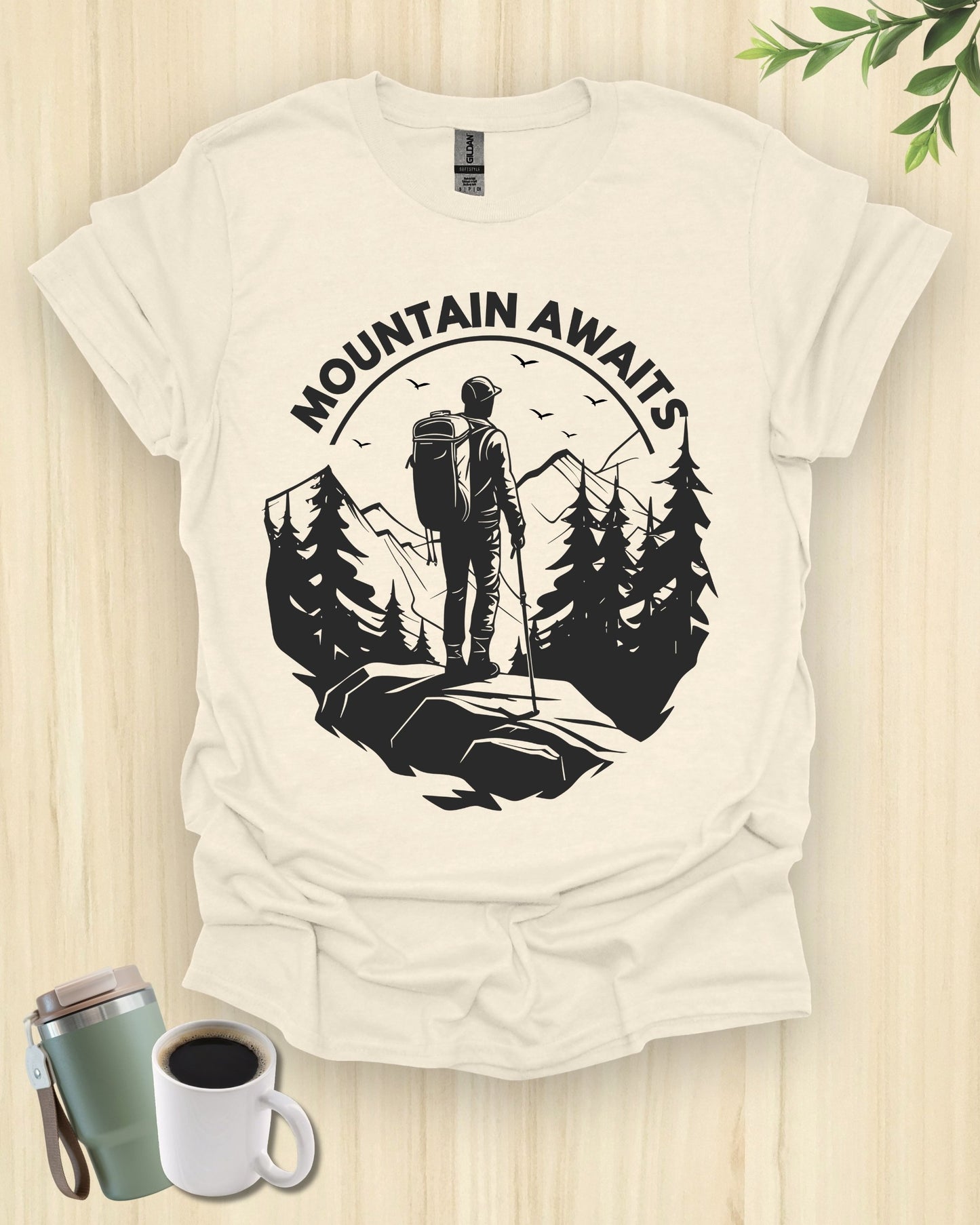 Mountain Awaits Hiking Adventure T-Shirt