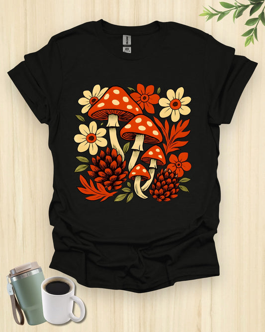 Mushrooms And Autumn Flora T-Shirt