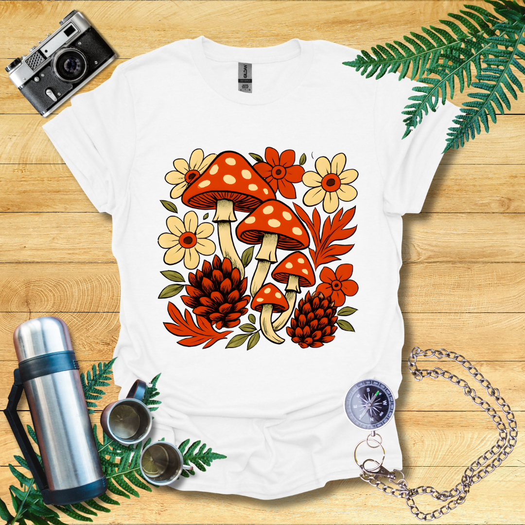 Mushrooms And Autumn Flora T-Shirt