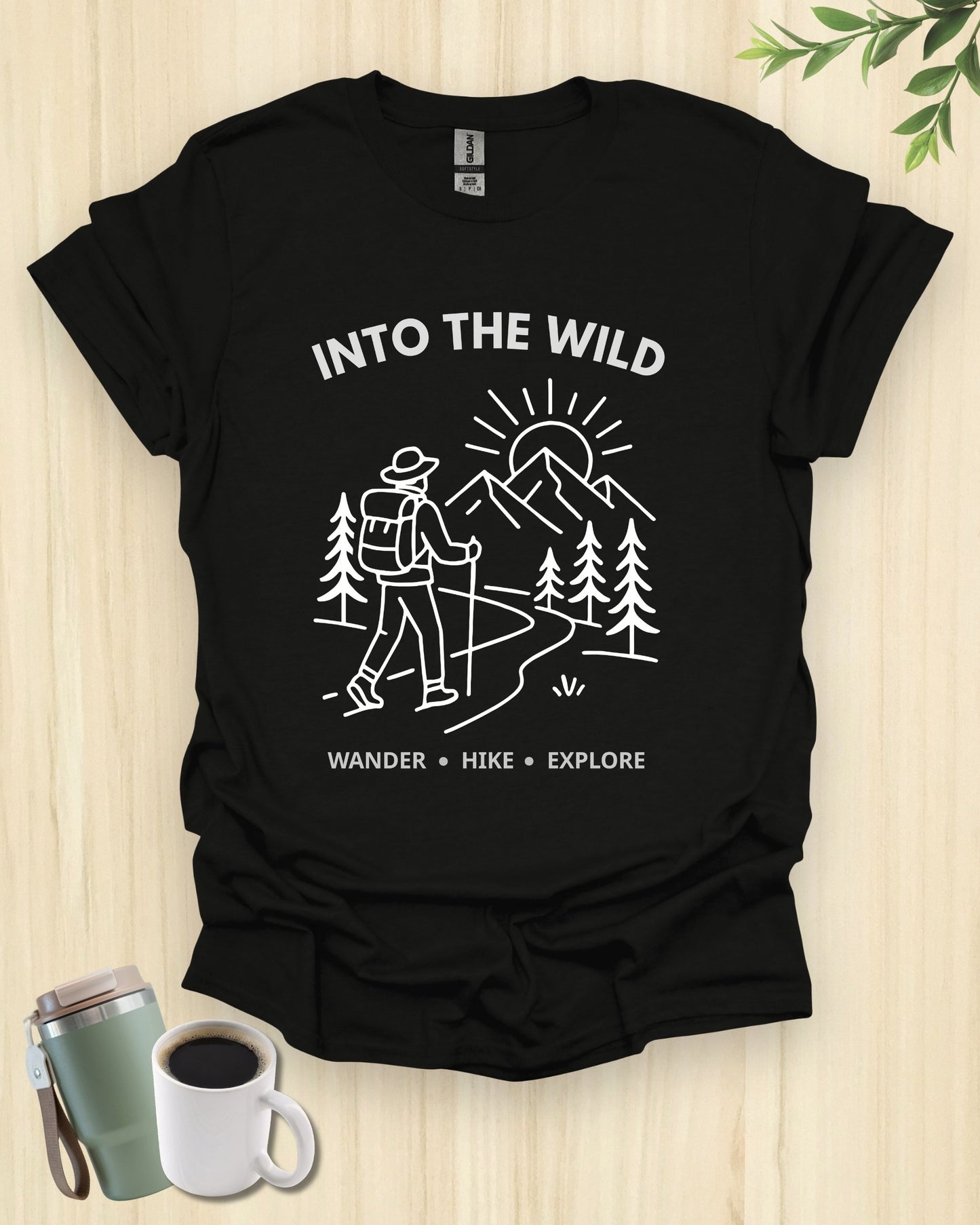 Into The Wild Minimalist Hiking T-Shirt