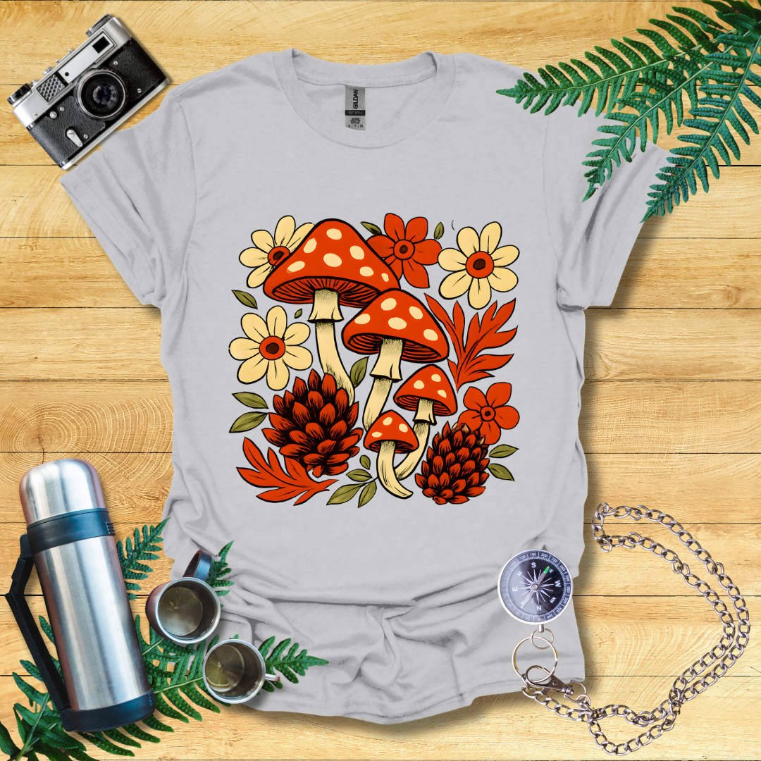 Mushrooms And Autumn Flora T-Shirt