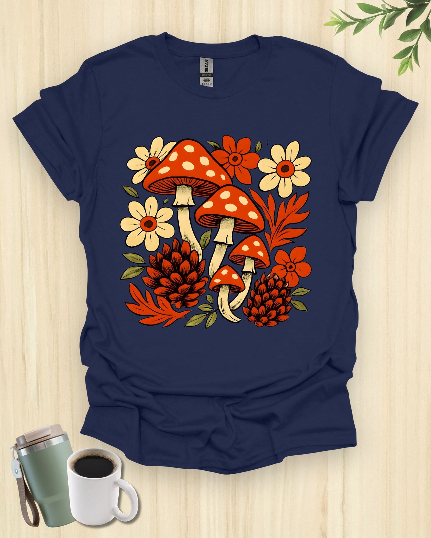 Mushrooms And Autumn Flora T-Shirt