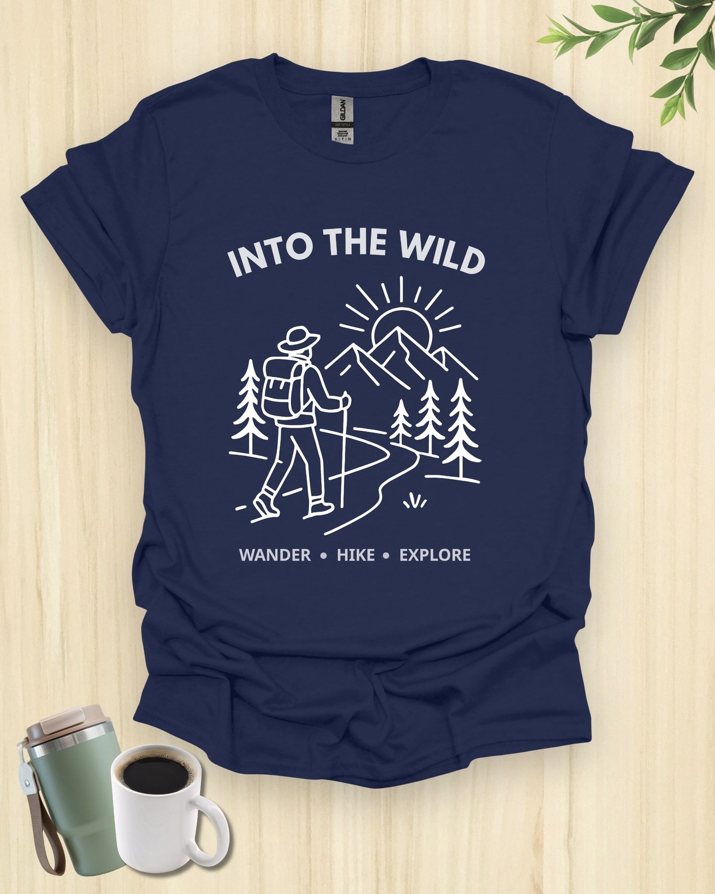 Into The Wild Minimalist Hiking T-Shirt