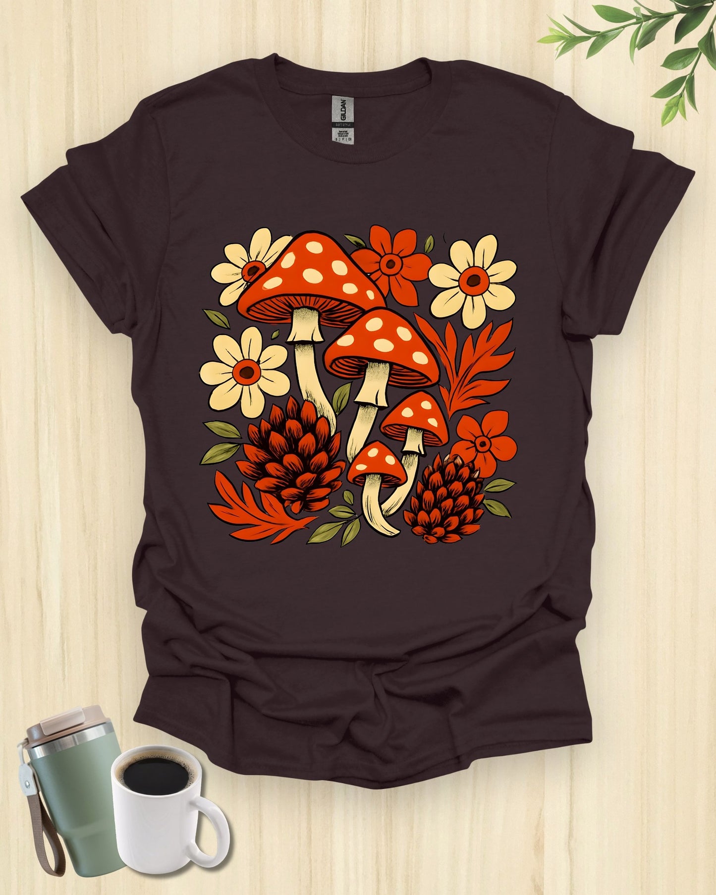 Mushrooms And Autumn Flora T-Shirt