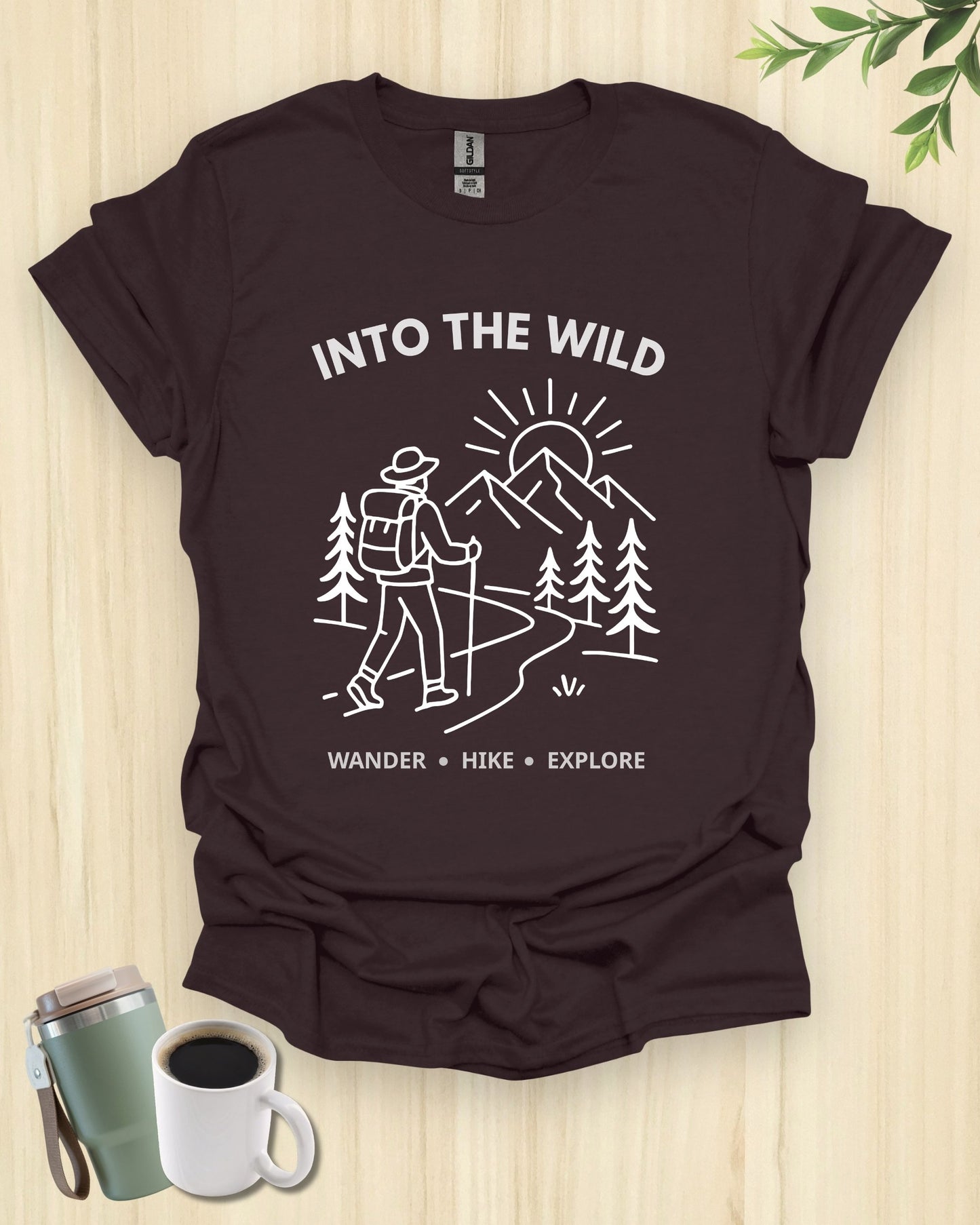 Into The Wild Minimalist Hiking T-Shirt