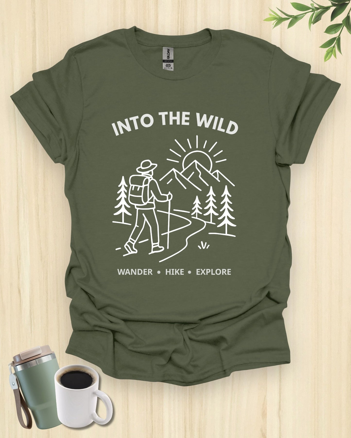 Into The Wild Minimalist Hiking T-Shirt