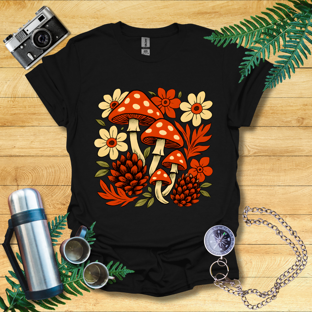 Mushrooms And Autumn Flora T-Shirt