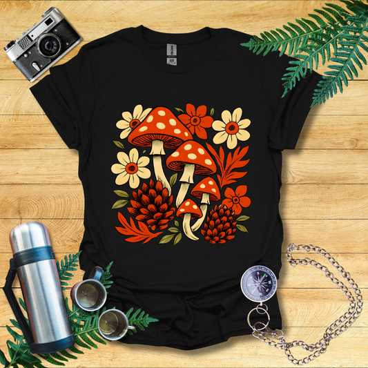 Mushrooms And Autumn Flora T-Shirt