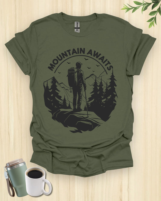 Mountain Awaits Hiking Adventure T-Shirt
