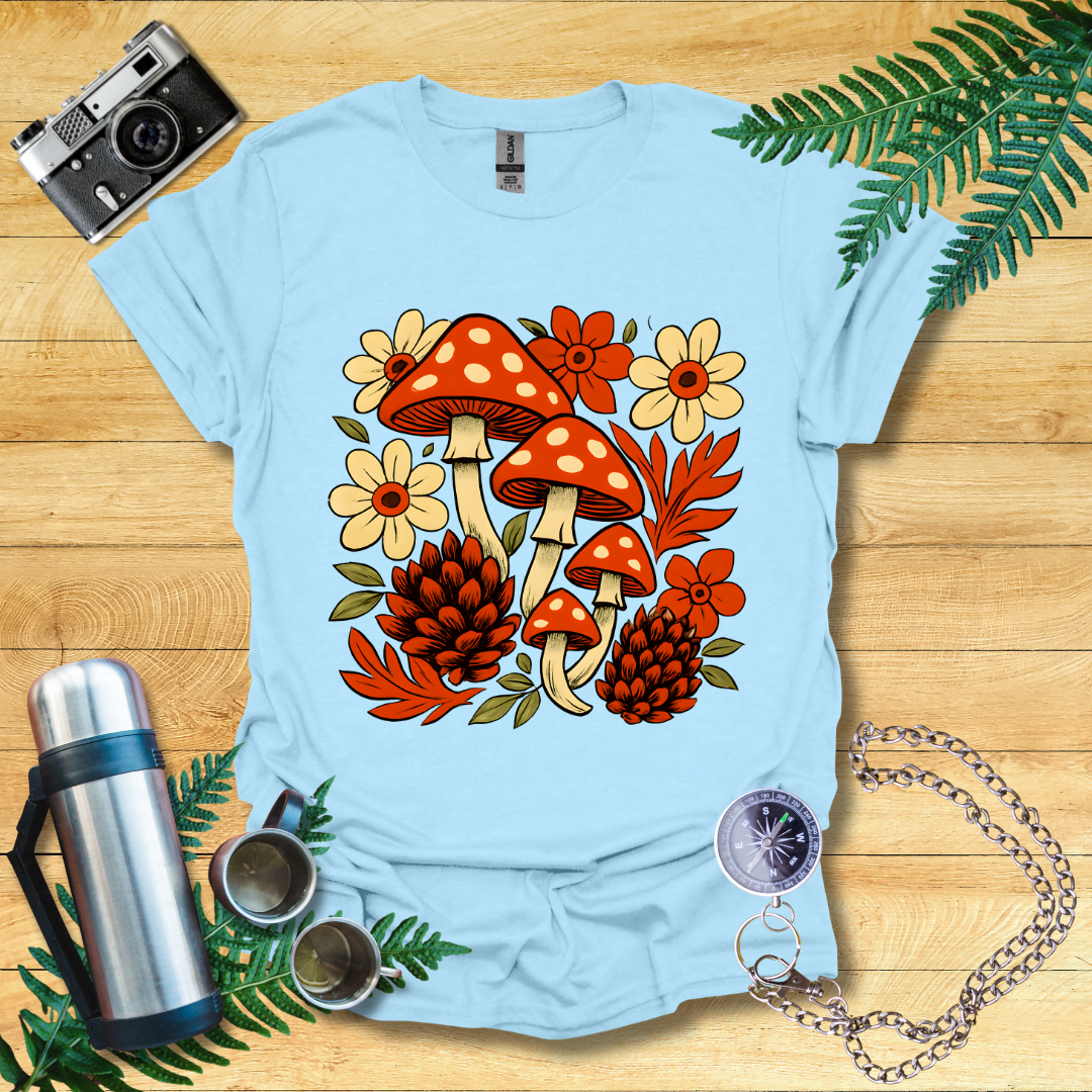 Mushrooms And Autumn Flora T-Shirt